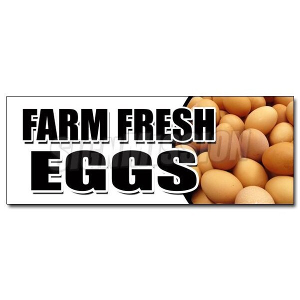 FARM FRESH EGGS DECAL sticker organic range free milk dairy cheese brown, D-36 Farm Fresh Eggs
